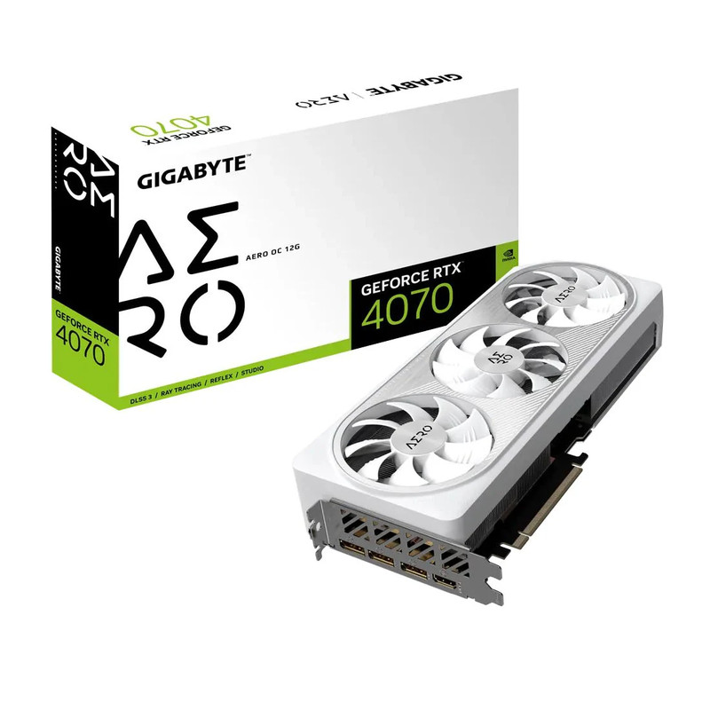 Gigabyte GeForce RTX 4070 AERO OC 12G Graphics Card - كرت شاشة